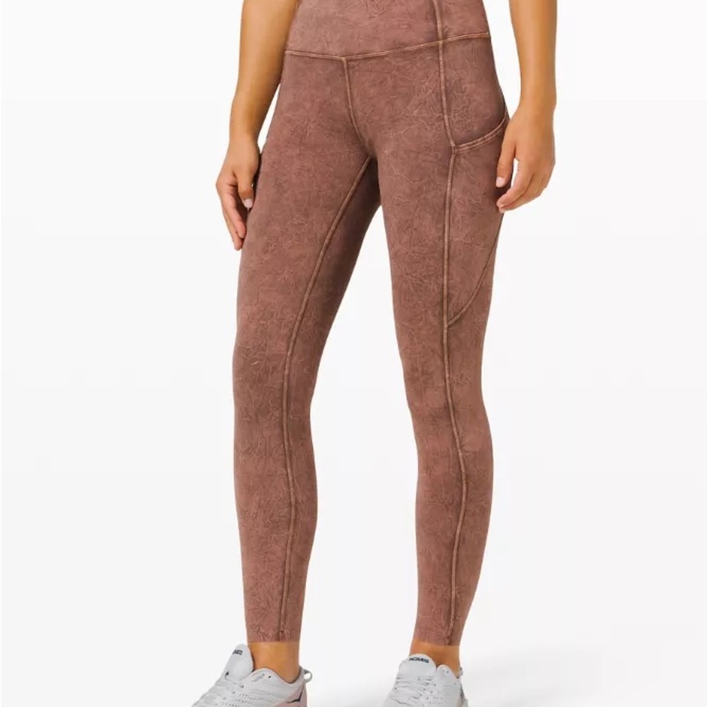 Lululemon Fast and Free HR Tight 25" Ice Dye | Size 8